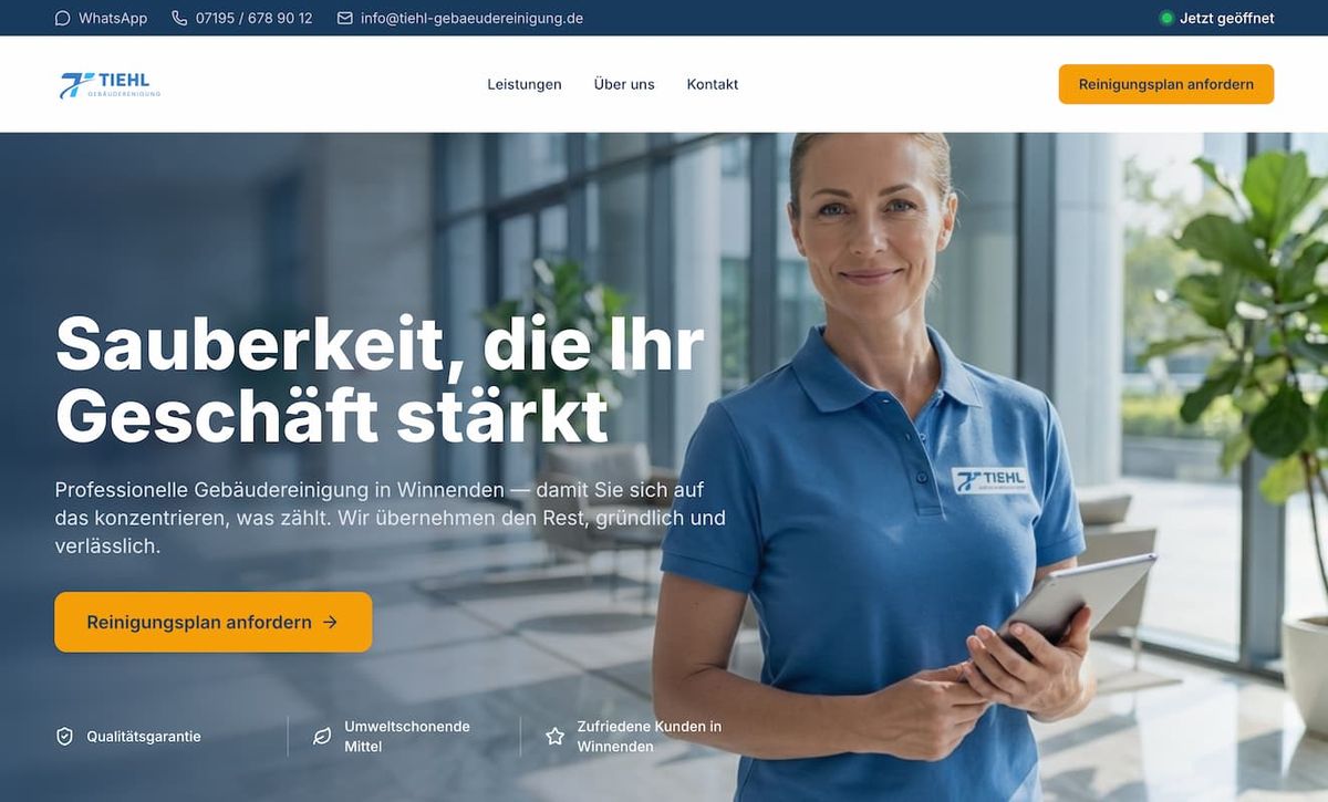 Neue Website nach dem Redesign — modernes Design, klare Conversion-Struktur
